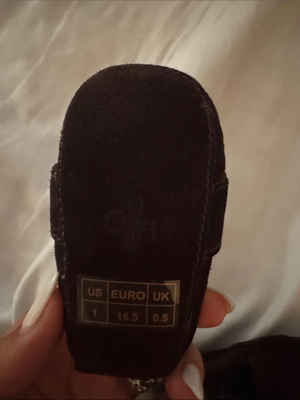 Cole Haan baby shoes size 1 / newborn Dark Brown Suede Moccasins- nwt